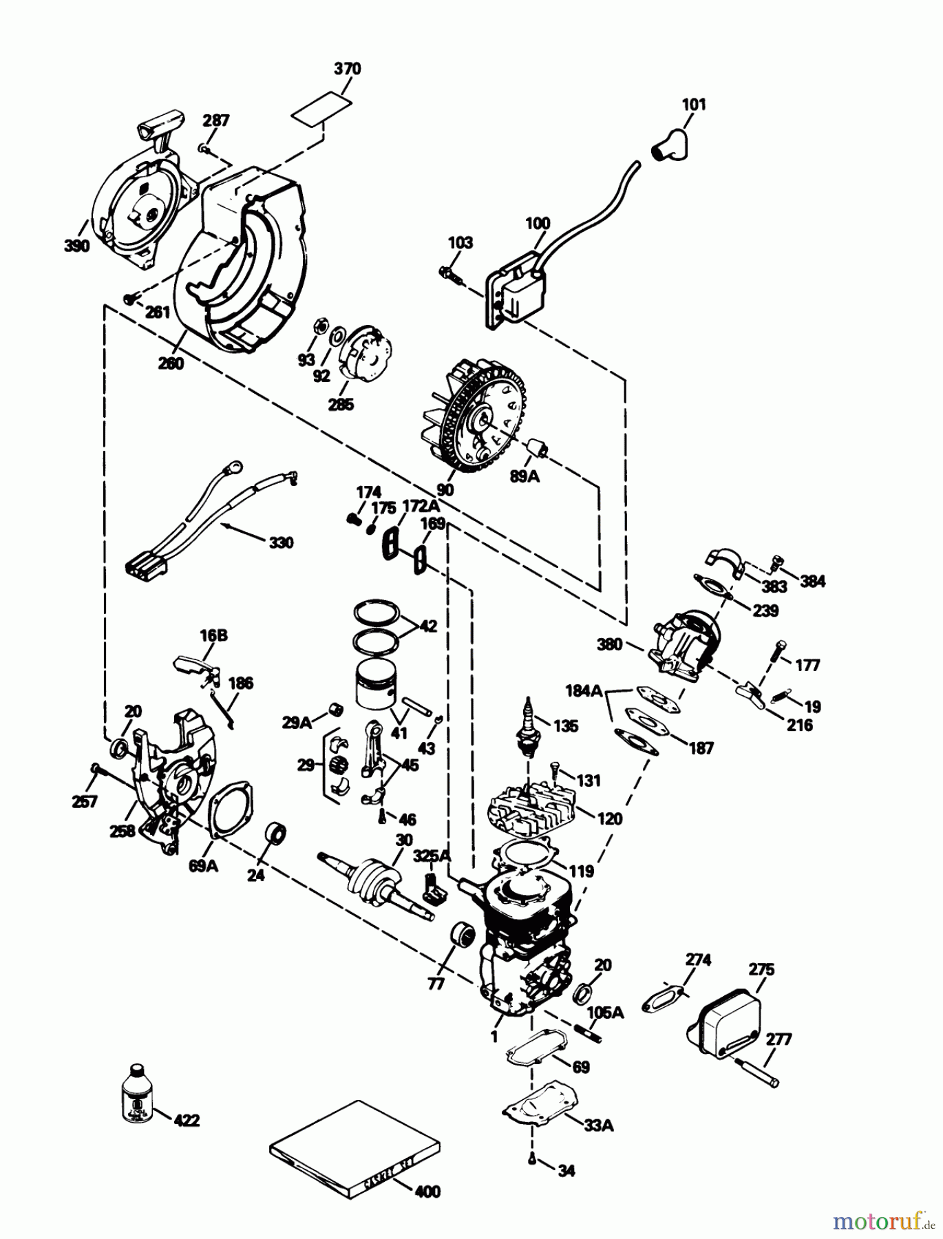 Toro Neu Snow Blowers/Snow Throwers Seite 1 38175 - Toro CCR Powerlite Snowthrower, 1993 (3900001-3999999) ENGINE TECUMSEH MODEL NO. HSK600 TYPE 1669R (MODEL 38175 ONLY)