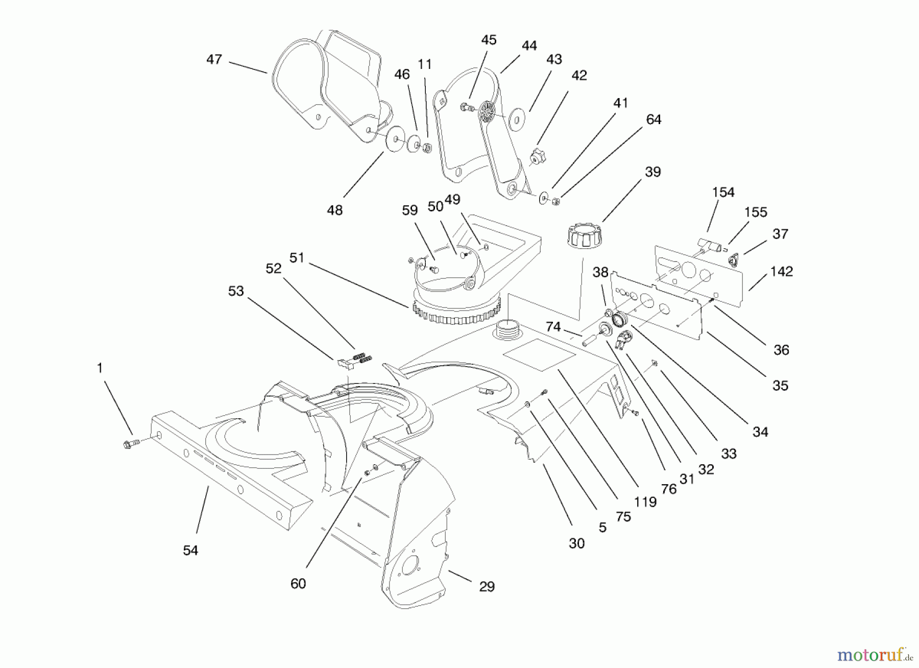 Toro Neu Snow Blowers/Snow Throwers Seite 1 38170 - Toro CCR Powerlite Snowthrower, 1998 (8900001-8999999) CHUTE ASSEMBLY