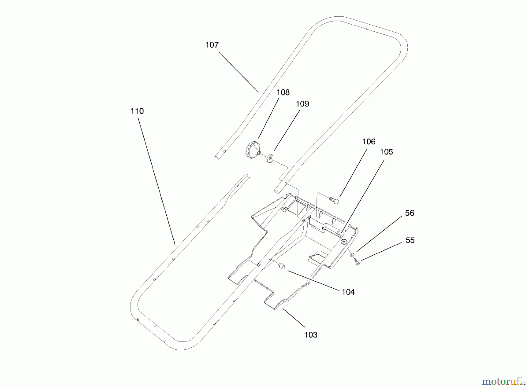 Toro Neu Snow Blowers/Snow Throwers Seite 1 38170 - Toro CCR Powerlite Snowthrower, 1998 (8900001-8999999) HANDLE ASSEMBLY