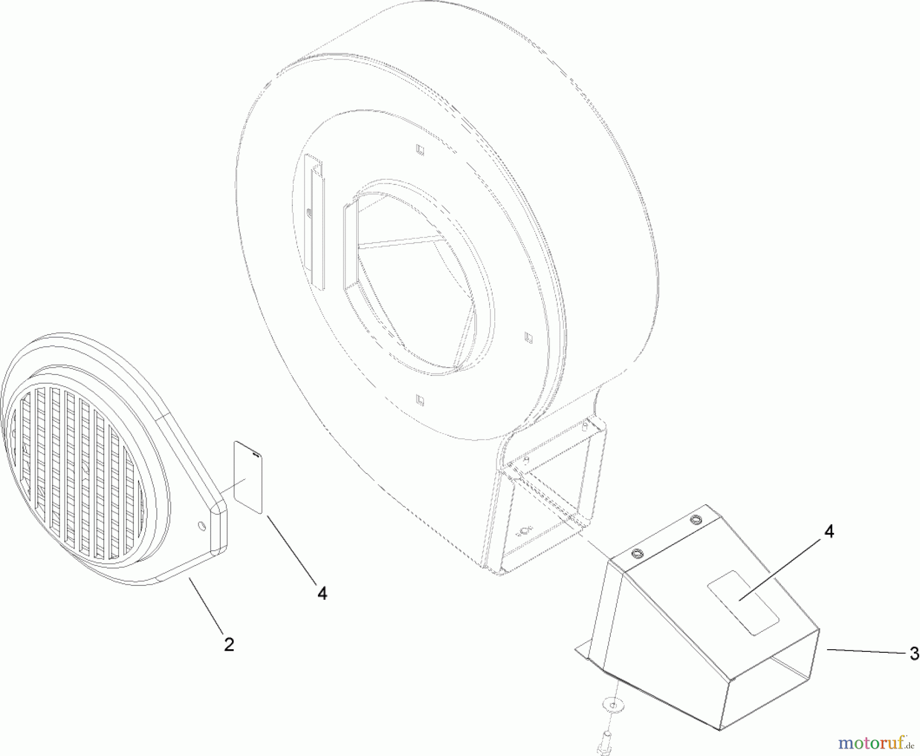 Toro Neu Blowers/Vacuums/Chippers/Shredders 62925 - Toro 206cc OHV Vacuum Blower, 2007 (270000001-270999999) BLOWER ASSEMBLY