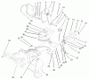 Toro 38173 - CCR Powerlite Snowthrower, 2001 (210000001-210999999) Ersatzteile HOUSING, UPPER SHROUD, & CHUTE ASSEMBLY
