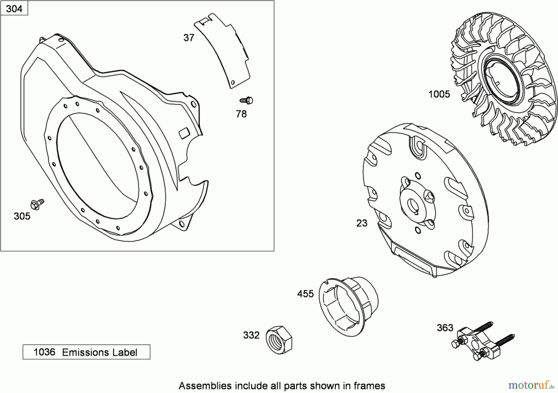 Toro Neu Blowers/Vacuums/Chippers/Shredders 62925 - Toro 206cc OHV Vacuum Blower, 2010 (310000001-310999999) BLOWER HOUSING ASSEMBLY BRIGGS AND STRATTON 126302-0321-B8
