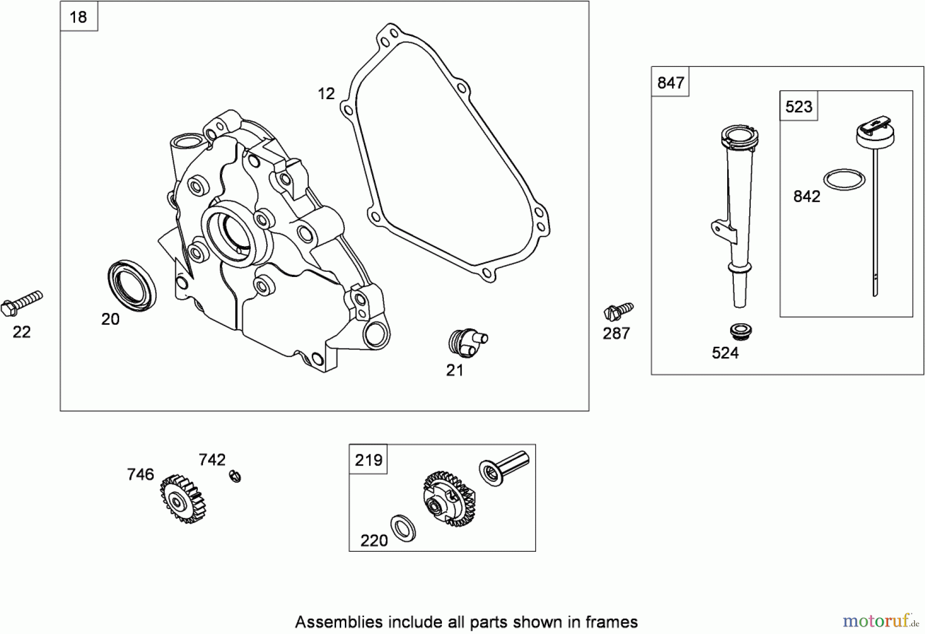  Toro Neu Blowers/Vacuums/Chippers/Shredders 62925 - Toro 206cc OHV Vacuum Blower, 2010 (310000001-310999999) CRANKCASE ASSEMBLY BRIGGS AND STRATTON 126302-0321-B8
