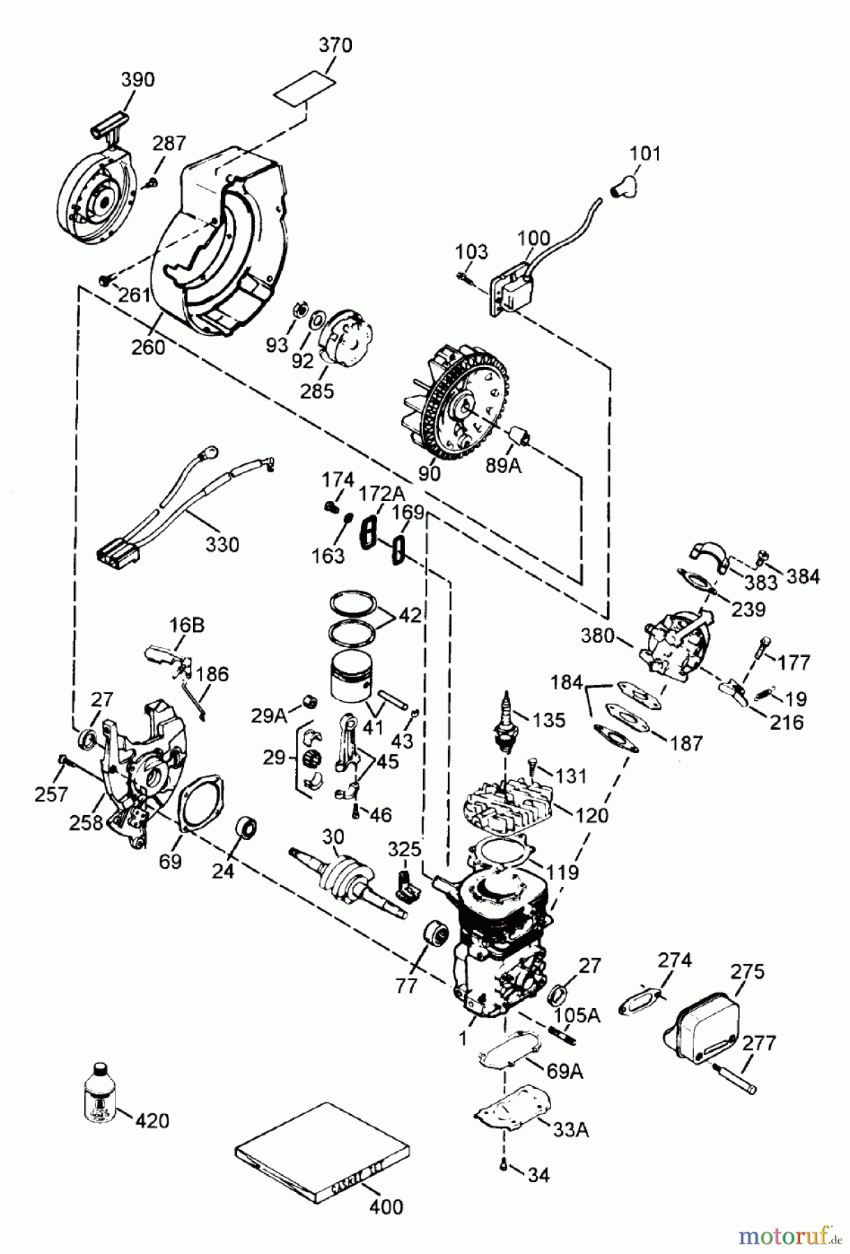  Toro Neu Snow Blowers/Snow Throwers Seite 1 38176 - Toro CCR Powerlite Snowthrower, 1997 (7900001-7999999) ENGINE TECUMSEH MODEL NO. HSK600 TYPE 1680S