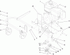 Toro 62925 - 206cc OHV Vacuum Blower, 2008 (280000001-280999999) Ersatzteile ENGINE AND FRONT WHEEL ASSEMBLY