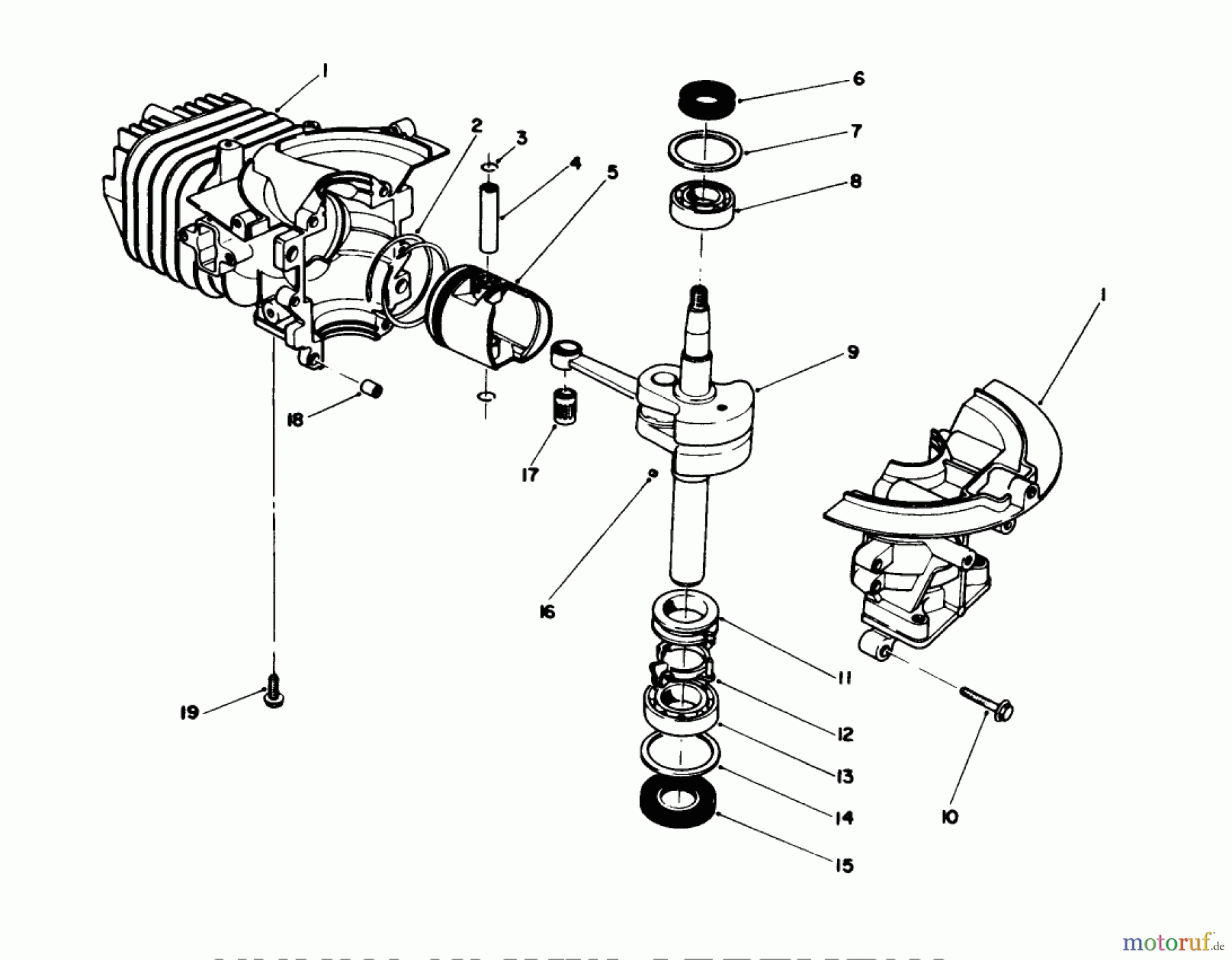  Toro Neu Snow Blowers/Snow Throwers Seite 1 38180 - Toro CCR 2000 Snowthrower, 1994 (4900001-4999999) SHORT BLOCK ASSEMBLY MODEL NO. 47PP3-4
