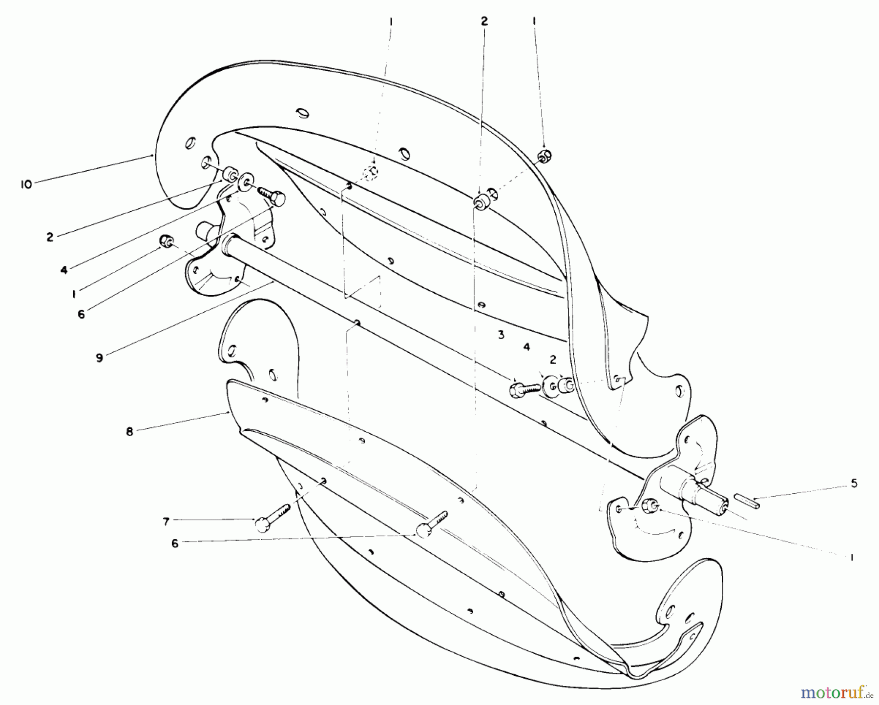  Toro Neu Snow Blowers/Snow Throwers Seite 1 38185 - Toro CCR 2000 Snowthrower, 1989 (9000001-9999999) ROTOR ASSEMBLY
