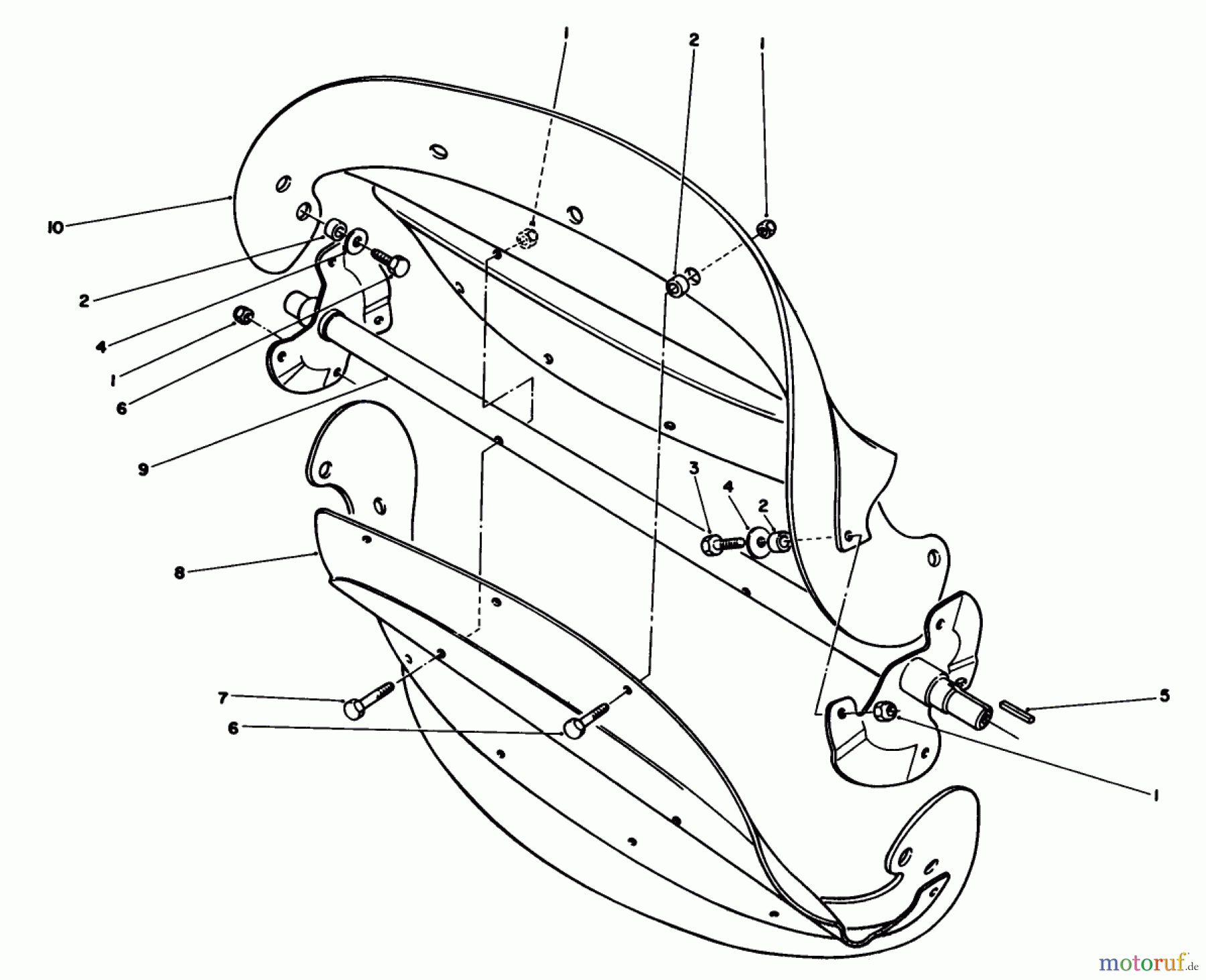Toro Neu Snow Blowers/Snow Throwers Seite 1 38185 - Toro CCR 2000 Snowthrower, 1992 (2000001-2999999) ROTOR ASSEMBLY