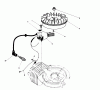 Toro 38185 - CCR 2000 Snowthrower, 1993 (3900001-3999999) Ersatzteile FLYWHEEL & MAGNETO ASSEMBLY (ENGINE MODEL NO. 47PM1-5)