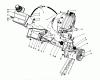 Toro 38186 - CCR 2000 Snowthrower, 1994 (4900001-4999999) Ersatzteile ENGINE & MAIN FRAME ASSEMBLY