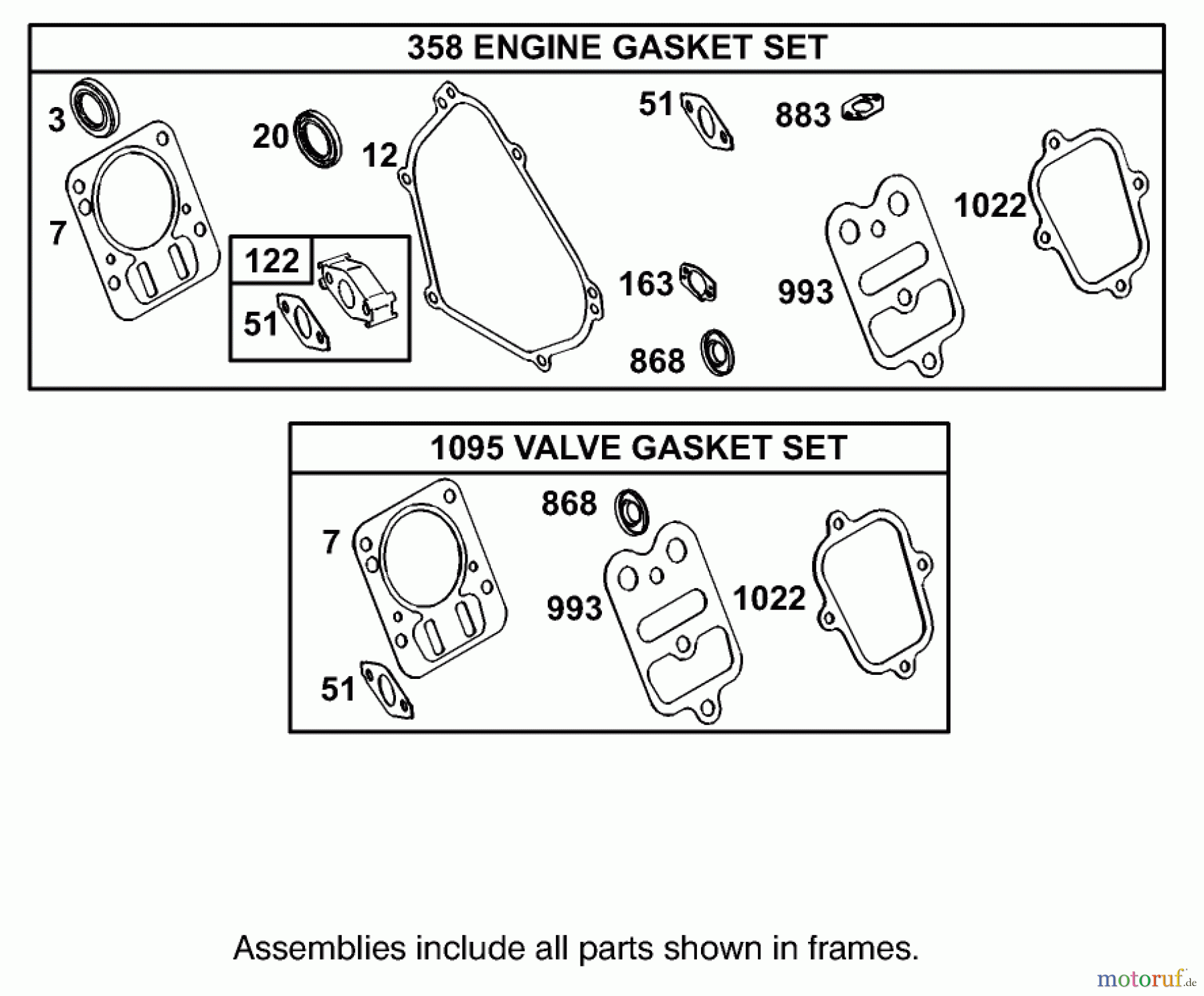  Toro Neu Blowers/Vacuums/Chippers/Shredders 62925 - Toro 5.5 hp Lawn Vacuum, 2002 (220000001-220999999) GASKET ASSEMBLY ENGINE BRIGGS AND STRATTON MODEL 126402-0245-E1