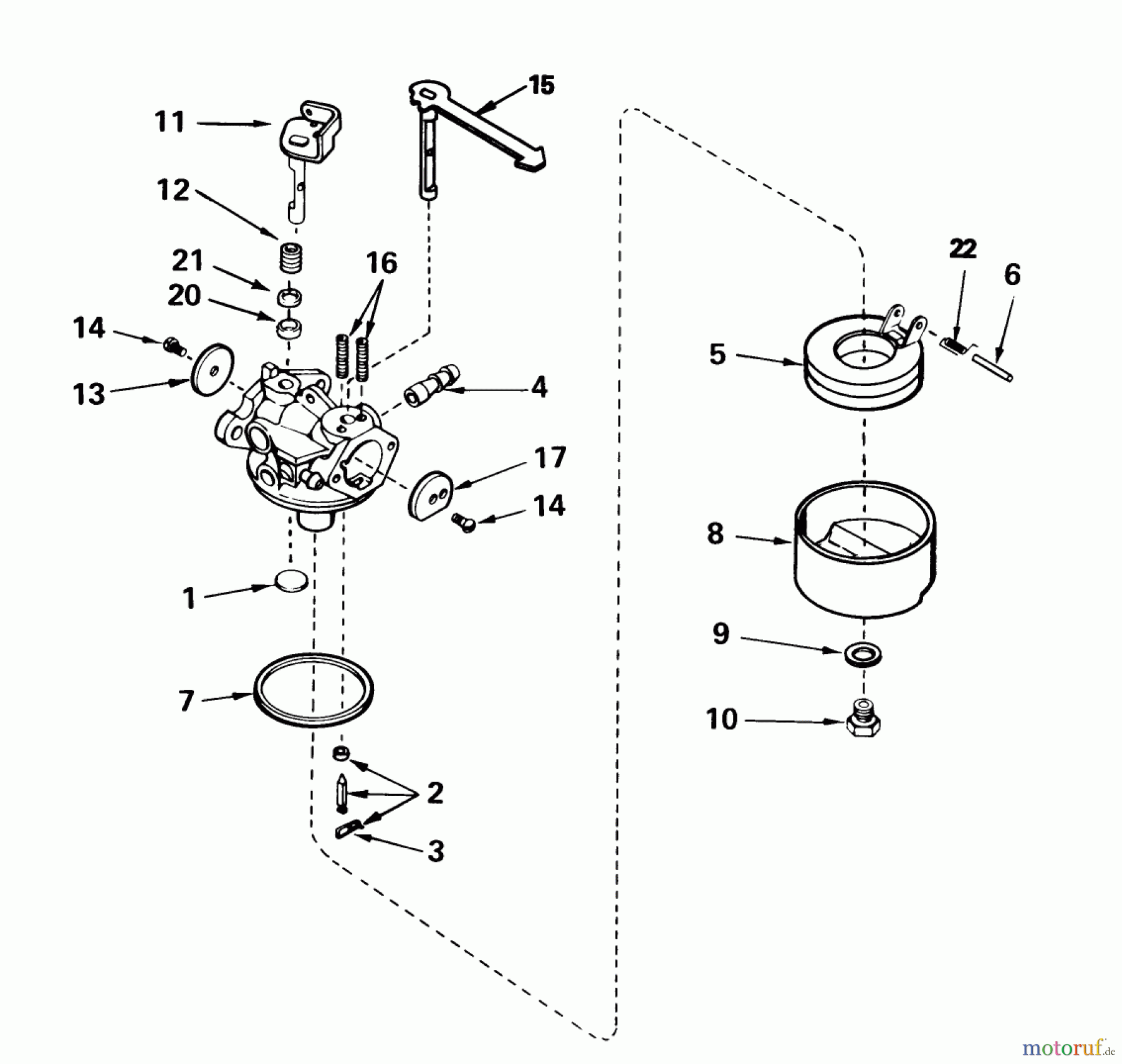 Toro Neu Snow Blowers/Snow Throwers Seite 1 38196 - Toro CCR 1000 Snowthrower, 1992 (2000001-2999999) CARBURETOR NO. 632552