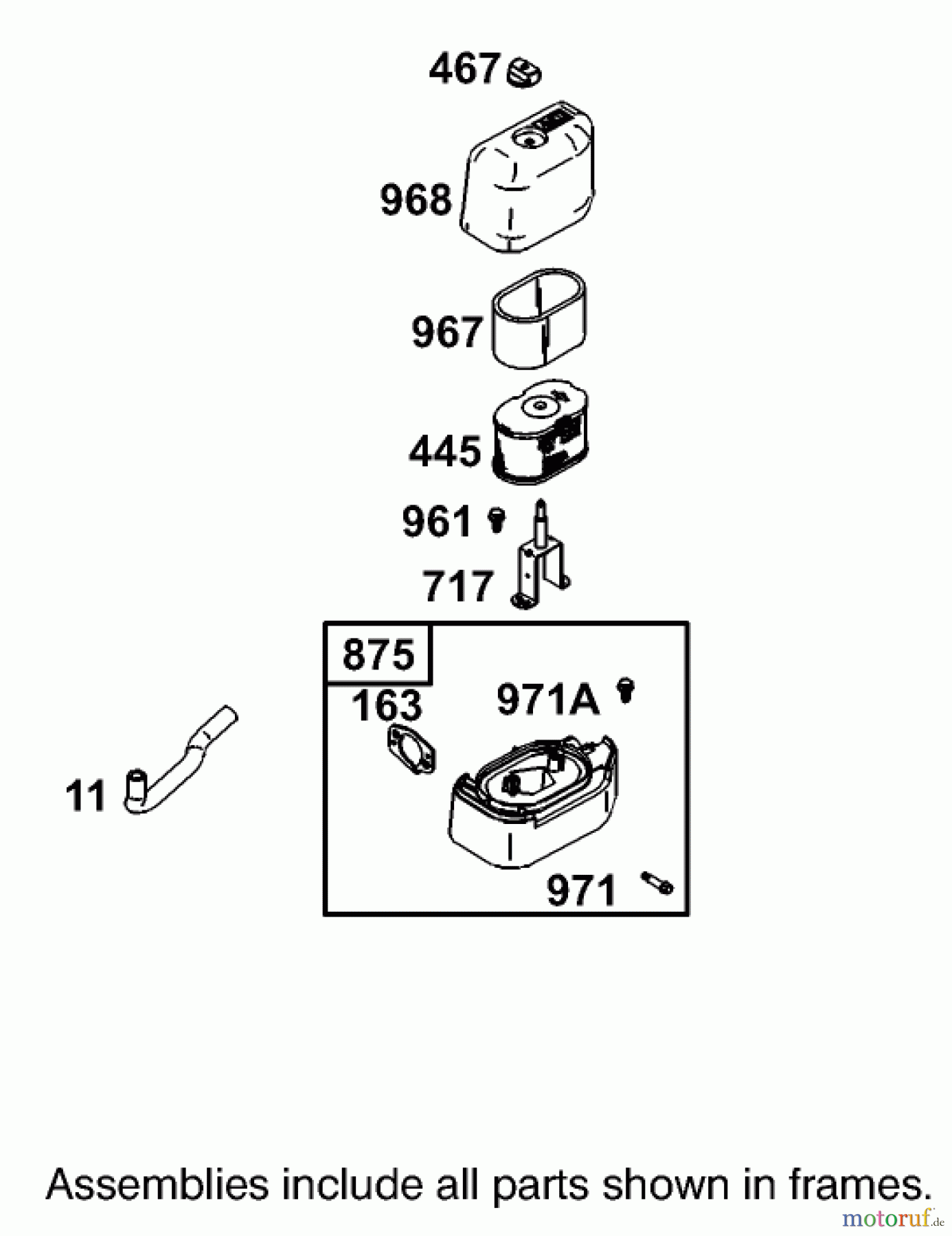  Toro Neu Blowers/Vacuums/Chippers/Shredders 62925 - Toro 5.5 hp Lawn Vacuum, 2004 (240000001-240999999) AIR CLEANER ASSEMBLY ENGINE BRIGGS AND STRATTON MODEL 126302-0245-E1