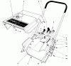 Toro 38232 (S-200) - S-200 Snowthrower, 1985 (5000001-5999999) Ersatzteile SHROUD & HANDLE ASSEMBLY