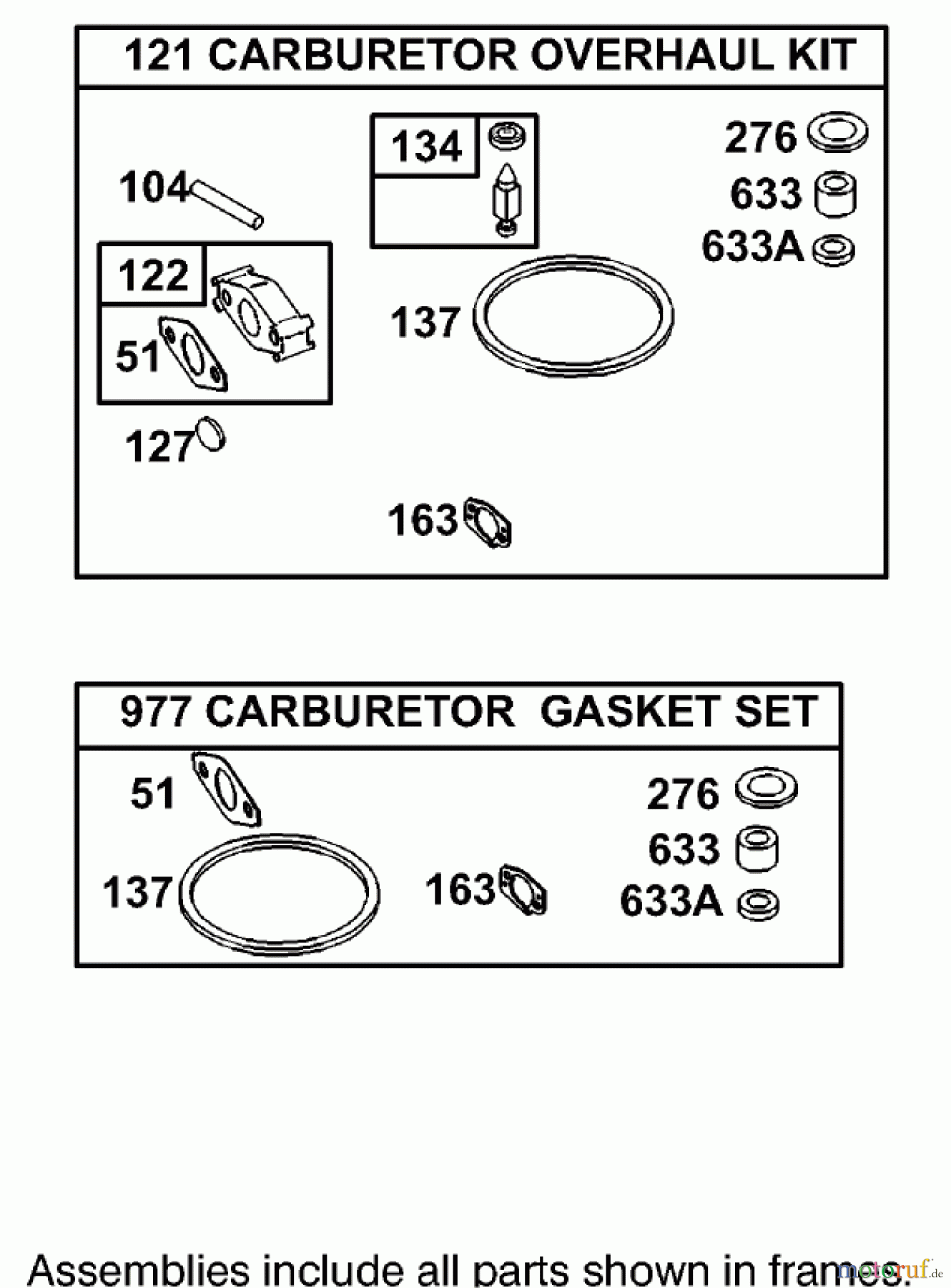  Toro Neu Blowers/Vacuums/Chippers/Shredders 62925 - Toro 5.5 hp Lawn Vacuum, 2004 (240000001-240999999) CARBURETOR OVERHAUL KIT ASSEMBLY ENGINE BRIGGS AND STRATTON MODEL 126302-0245-E1