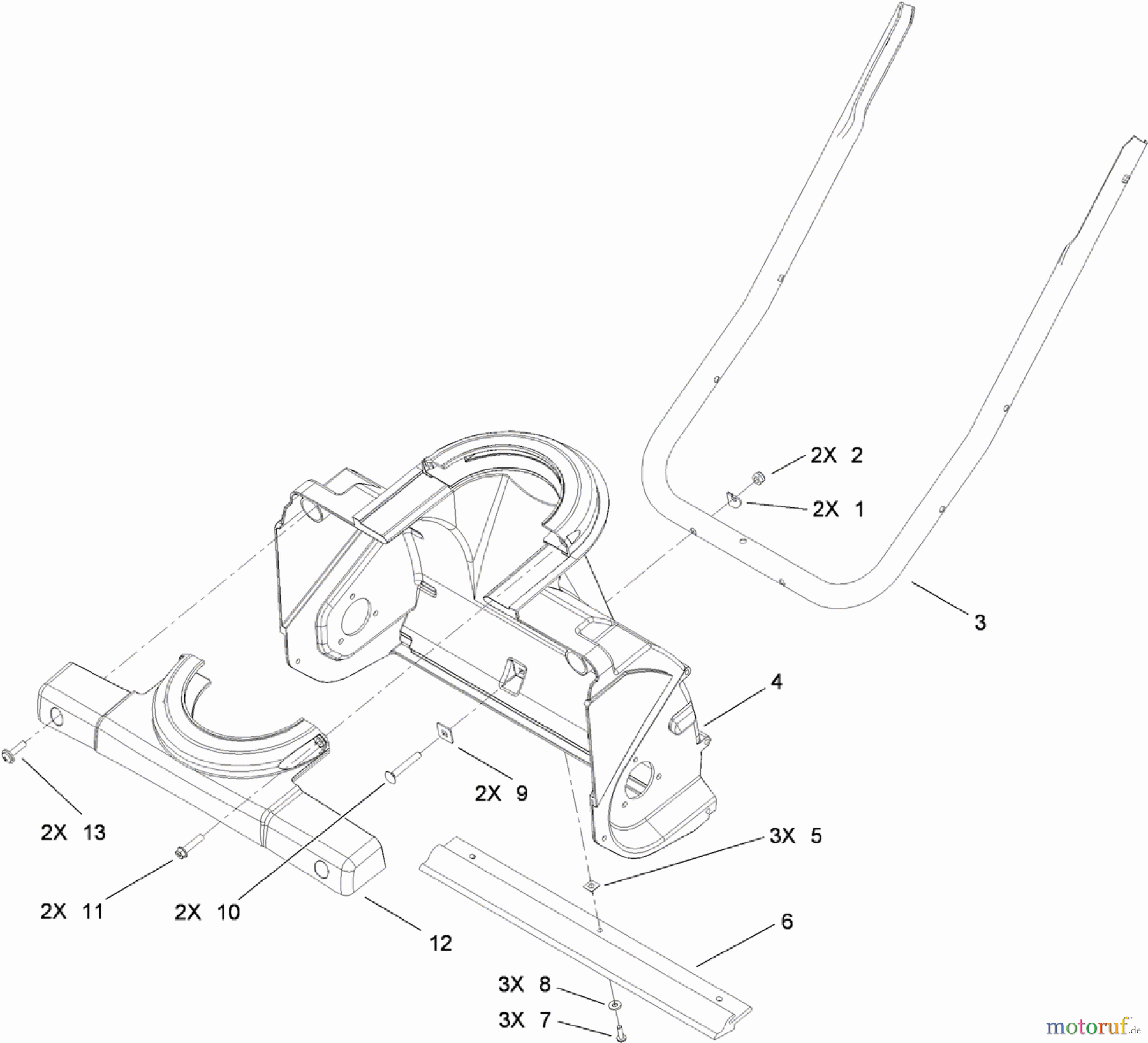 Toro Neu Snow Blowers/Snow Throwers Seite 1 38273 - Toro Powerlite Snowthrower, 2013 (SN 313000001-313999999) AUGER HOUSING ASSEMBLY