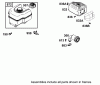 Toro 62925 - 5.5 hp Lawn Vacuum, 2004 (240000001-240999999) Ersatzteile MUFFLER AND FUEL TANK ASSEMBLY ENGINE BRIGGS AND STRATTON MODEL 126302-0245-E1
