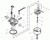 Toro 38405 (1000) - CCR 1000 Snowthrower, 2001 (210000001-210999999) Ersatzteile CARBURETOR NO. 640086