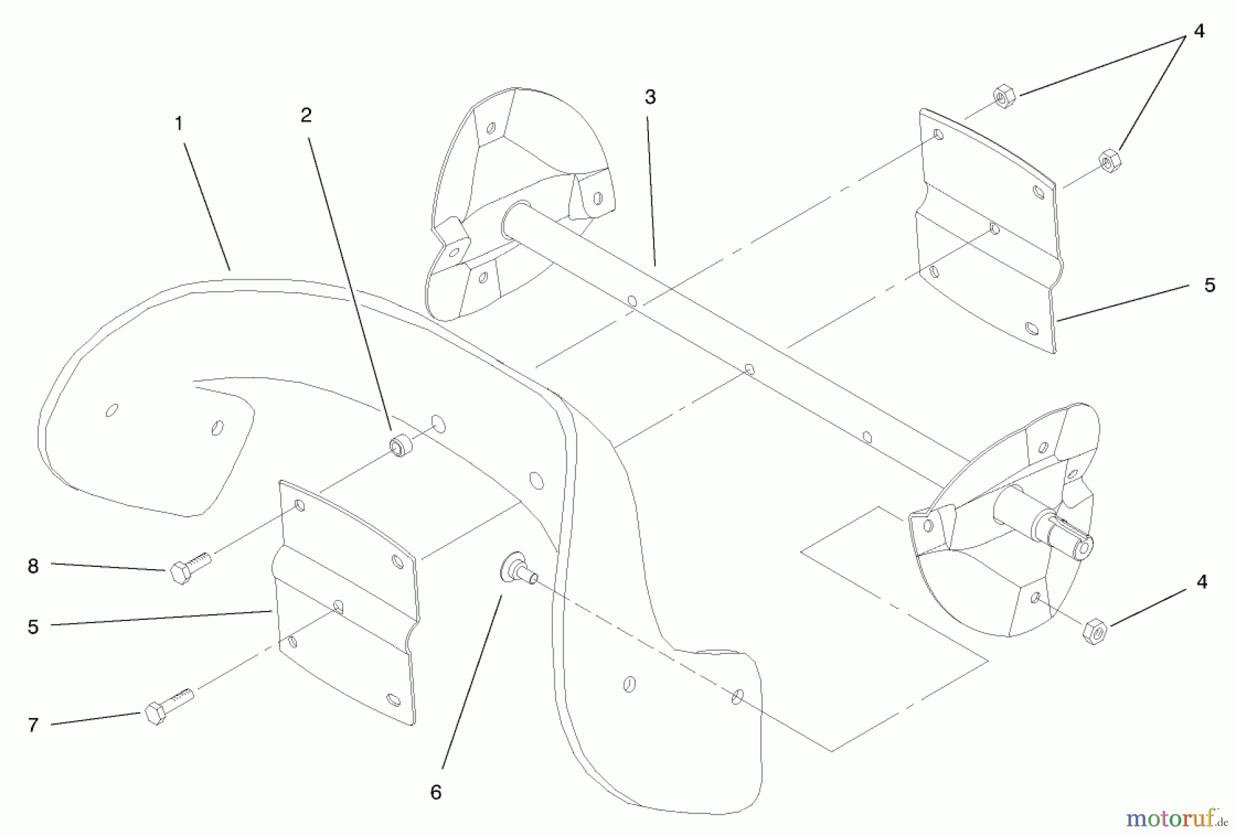 Toro Neu Snow Blowers/Snow Throwers Seite 1 38411 (2400) - Toro CCR 2400 Snowthrower, 1997 (7900001-7999999) ROTOR ASSEMBLY