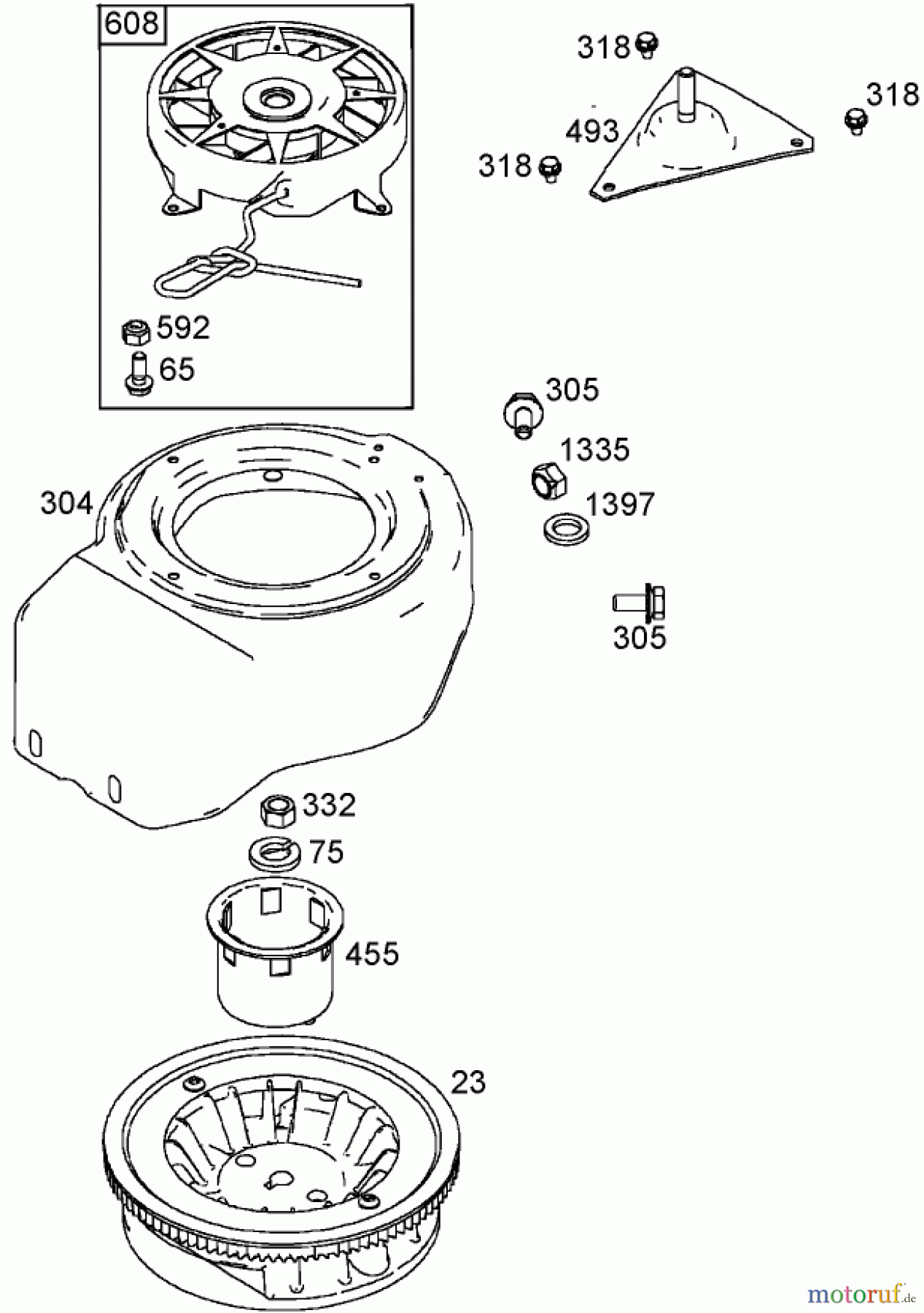 Toro Neu Snow Blowers/Snow Throwers Seite 1 38413 (2450) - Toro CCR 2450 Snowthrower, 2000 (200000001-200012344) FLYWHEEL, BLOWER HOUSING, AND REWIND STARTER ASSEMBLIES BRIGGS AND STRATTON 084132-0120-E1
