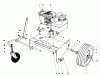 Toro 62933 - 5 hp Lawn Blower, 1978 (8000001-8999999) Ersatzteile ENGINE AND BASE ASSEMBLY