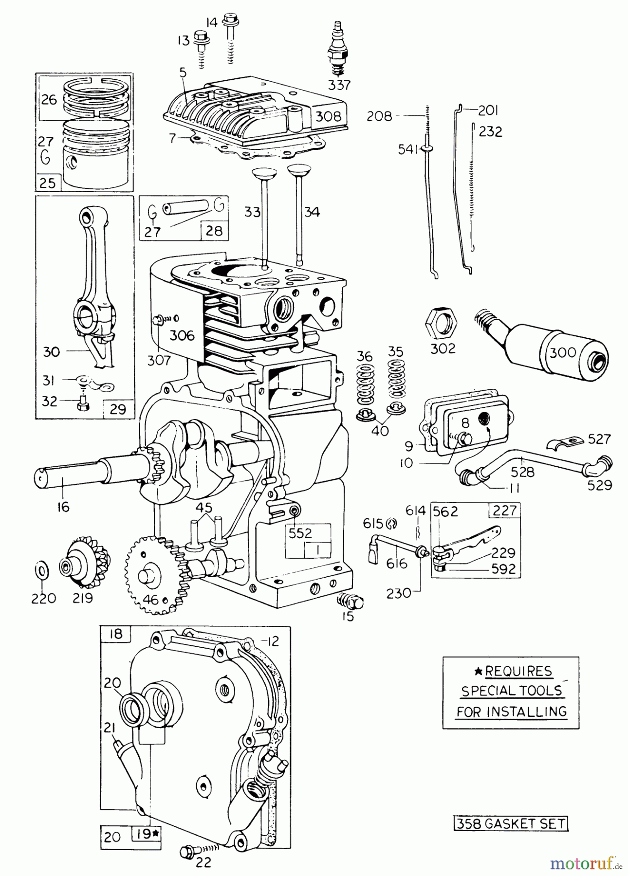 Toro Neu Blowers/Vacuums/Chippers/Shredders 62933 - Toro 5 hp Lawn Blower, 1978 (8000001-8999999) ENGINE BRIGGS & STRATTON MODEL NO. 130202 TYPE 0492-01
