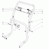 Toro 62933 - 5 hp Lawn Blower, 1978 (8000001-8999999) Ersatzteile HANDLE ASSEMBLY