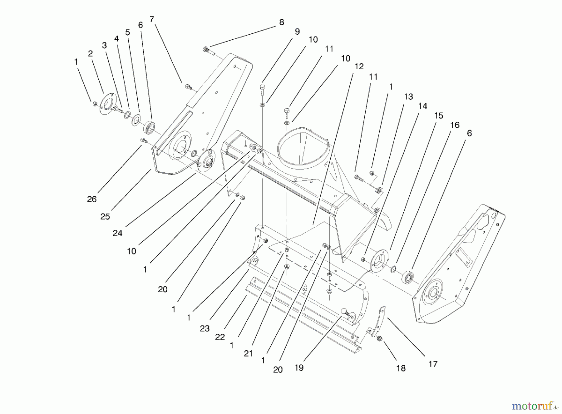  Toro Neu Snow Blowers/Snow Throwers Seite 1 38414 (2400) - Toro CCR 2400 Snowthrower, 1998 (8900001-8999999) SIDE PLATE AND SCRAPER ASSEMBLY
