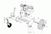 Toro 62933 - 5 hp Lawn Blower, 1979 (9000001-9999999) Ersatzteile ENGINE AND BASE ASSEMBLY