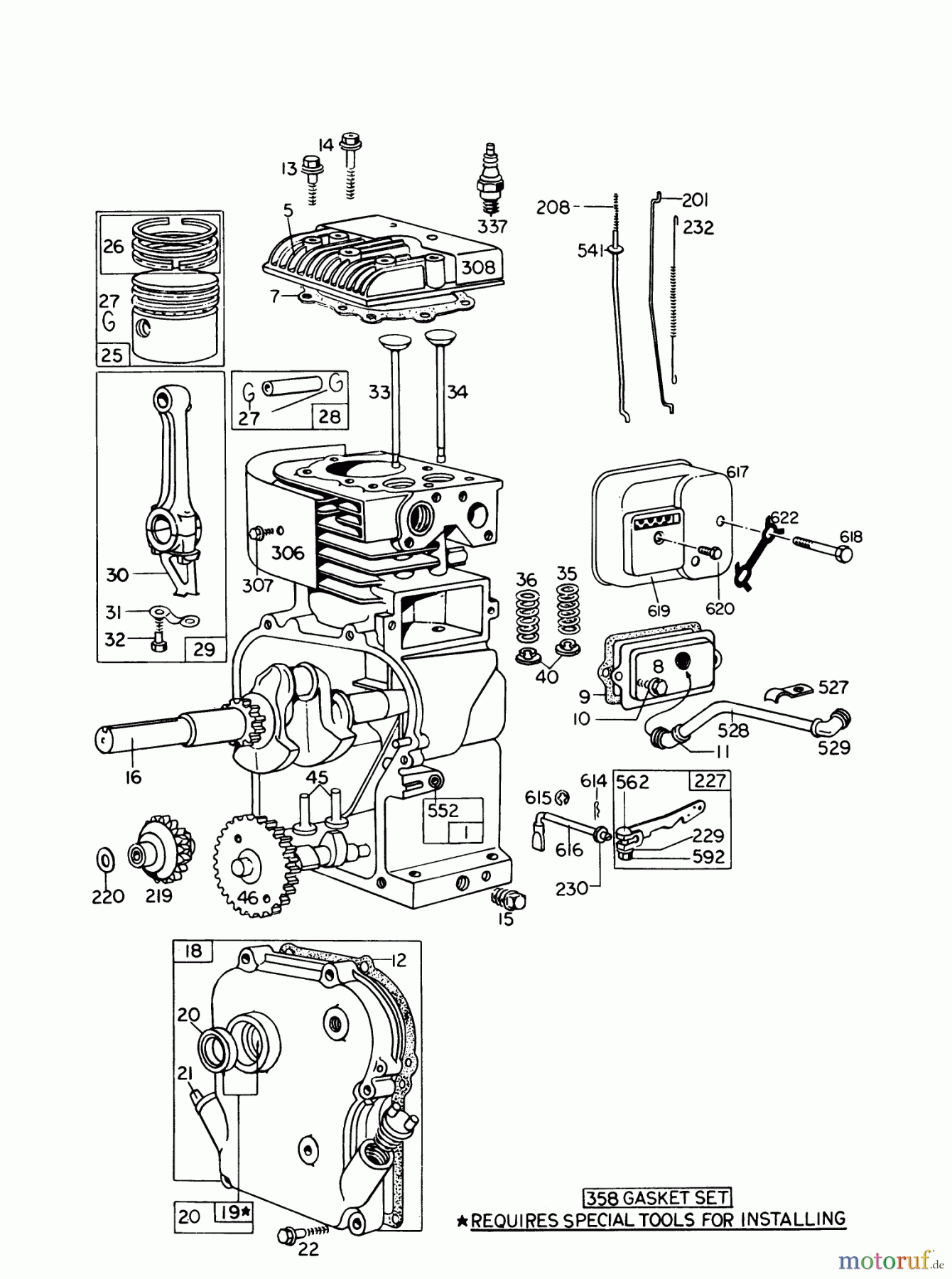 Toro Neu Blowers/Vacuums/Chippers/Shredders 62933 - Toro 5 hp Lawn Blower, 1979 (9000001-9999999) ENGINE MODEL NO. 130202 TYPE 0600-01 BRIGGS & STRATTON