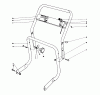 Toro 62933 - 5 hp Lawn Blower, 1979 (9000001-9999999) Ersatzteile HANDLE ASSEMBLY
