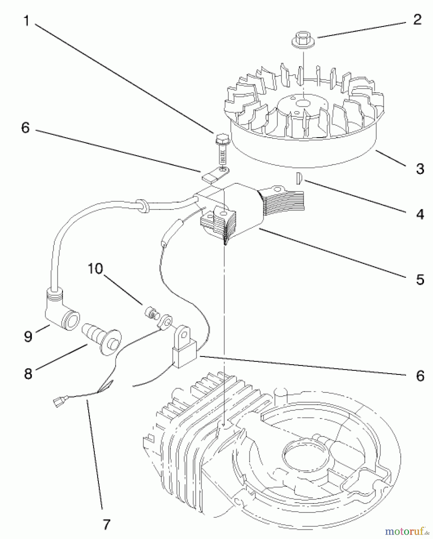 Toro Neu Snow Blowers/Snow Throwers Seite 1 38436 (3000) - Toro CCR 3000 Snowthrower, 1998 (8900001-8999999) ENGINE ASSEMBLY (MODEL NO. 38435 & 38436) #2