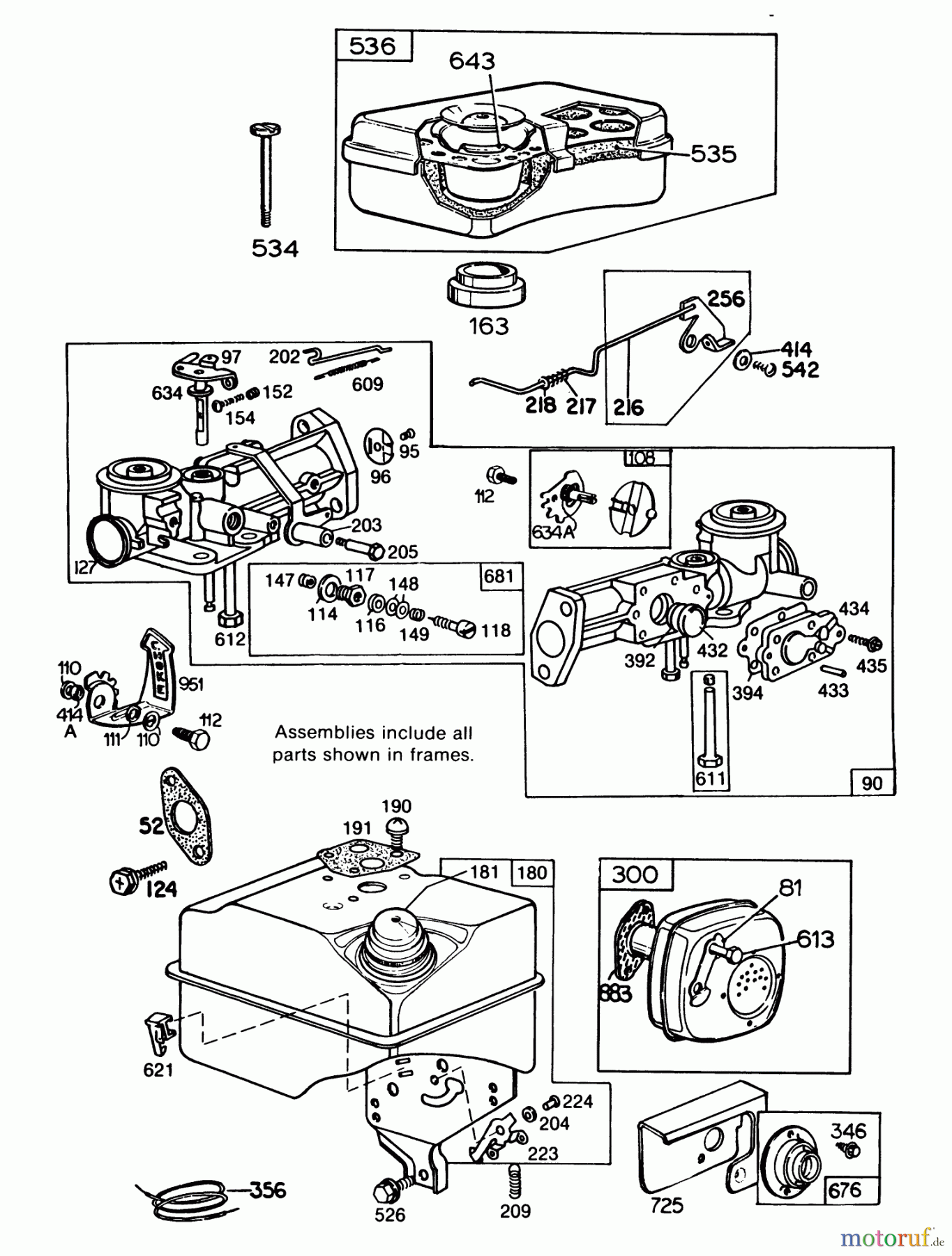 Toro Neu Blowers/Vacuums/Chippers/Shredders 62933 - Toro 5 hp Lawn Blower, 1985 (5000001-5999999) ENGINE BRIGGS & STRATTON MODEL NO. 130202-1640-01 #2