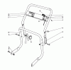 Toro 62933 - 5 hp Lawn Blower, 1985 (5000001-5999999) Ersatzteile HANDLE ASSEMBLY