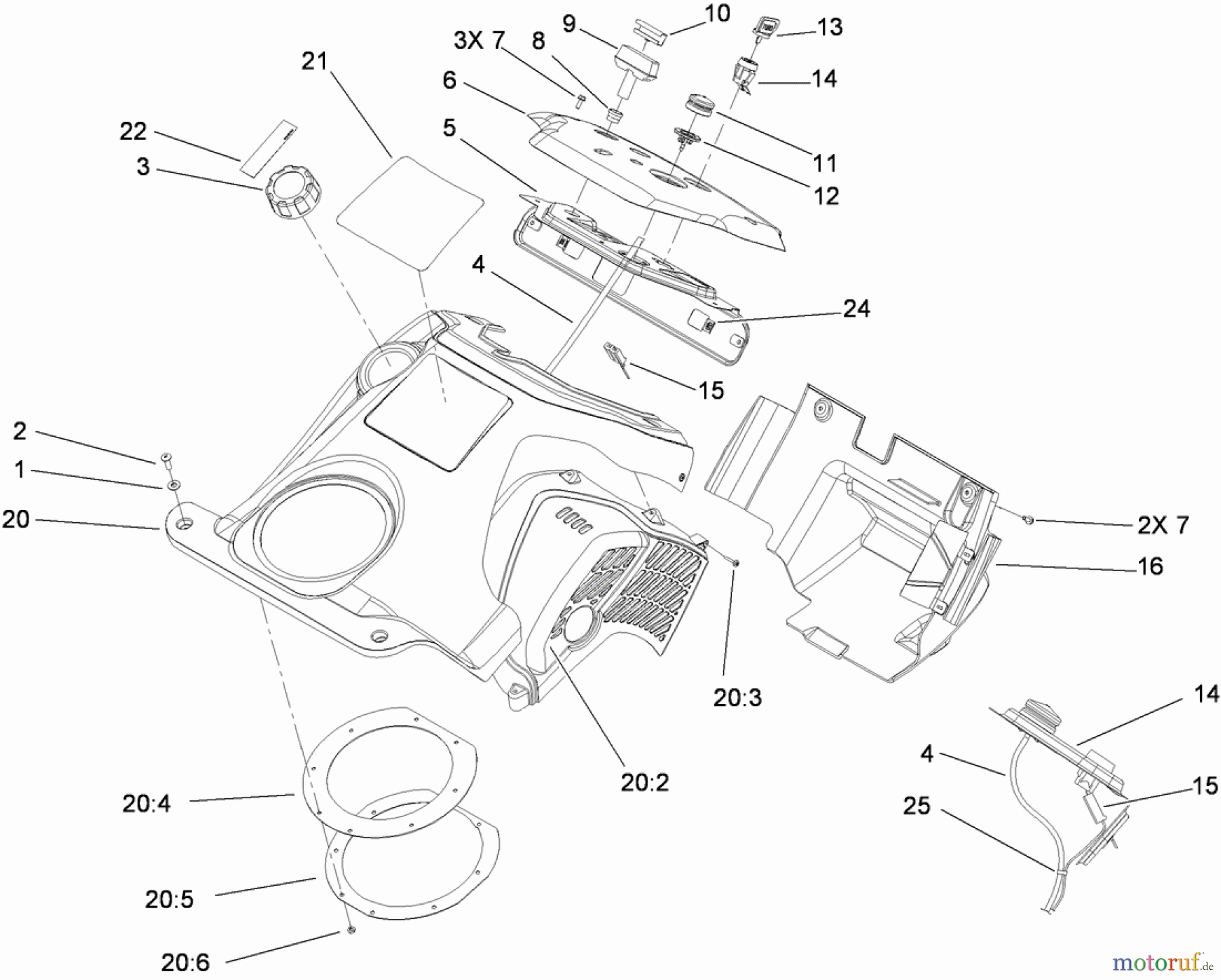 Toro Neu Snow Blowers/Snow Throwers Seite 1 38515 (2450) - Toro CCR 2450 GTS Snowthrower, 2009 (290000001-290999999) SHROUD AND CONTROL PANEL ASSEMBLY