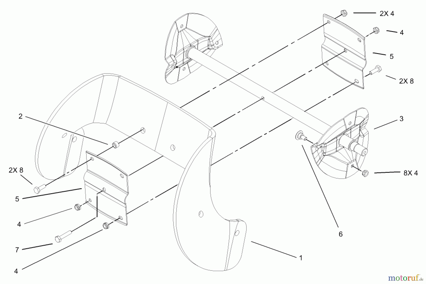  Toro Neu Snow Blowers/Snow Throwers Seite 1 38517 (3650) - Toro CCR 3650 GTS Snowthrower, 2004 (240000001-240999999) IMPELLER ASSEMBLY