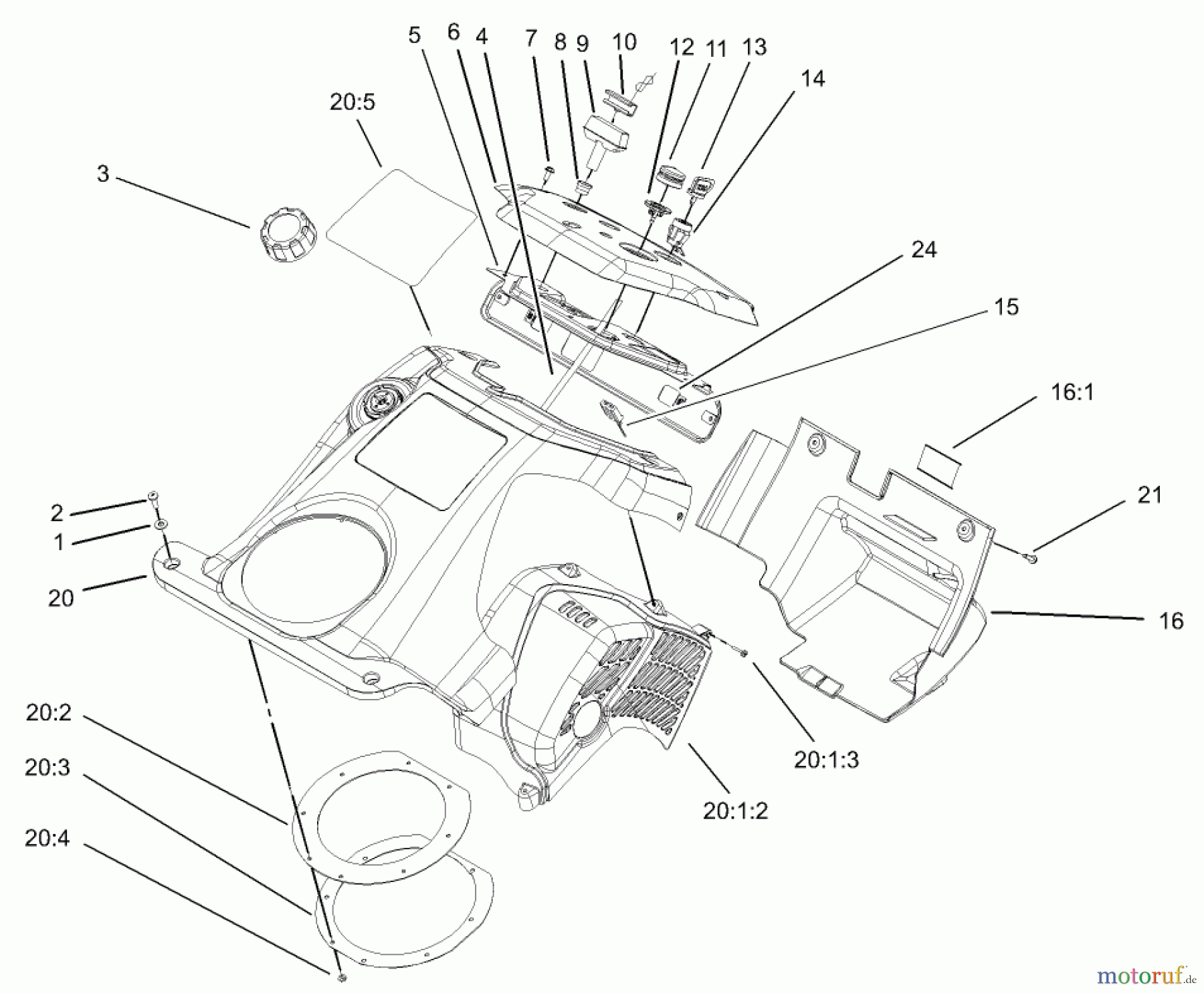 Toro Neu Snow Blowers/Snow Throwers Seite 1 38518 (3650) - Toro CCR 3650 GTS Snowthrower, 2004 (240000001-240999999) UPPER SHROUD AND CONTROL PANEL ASSEMBLY