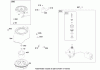 Toro 38518 (3650) - CCR 3650 GTS Snowthrower, 2007 (270010001-270999999) Ersatzteile FLYWHEEL, BLOWER HOUSING AND STARTER ASSEMBLY BRIGGS AND STRATTON 084233-0198-E8