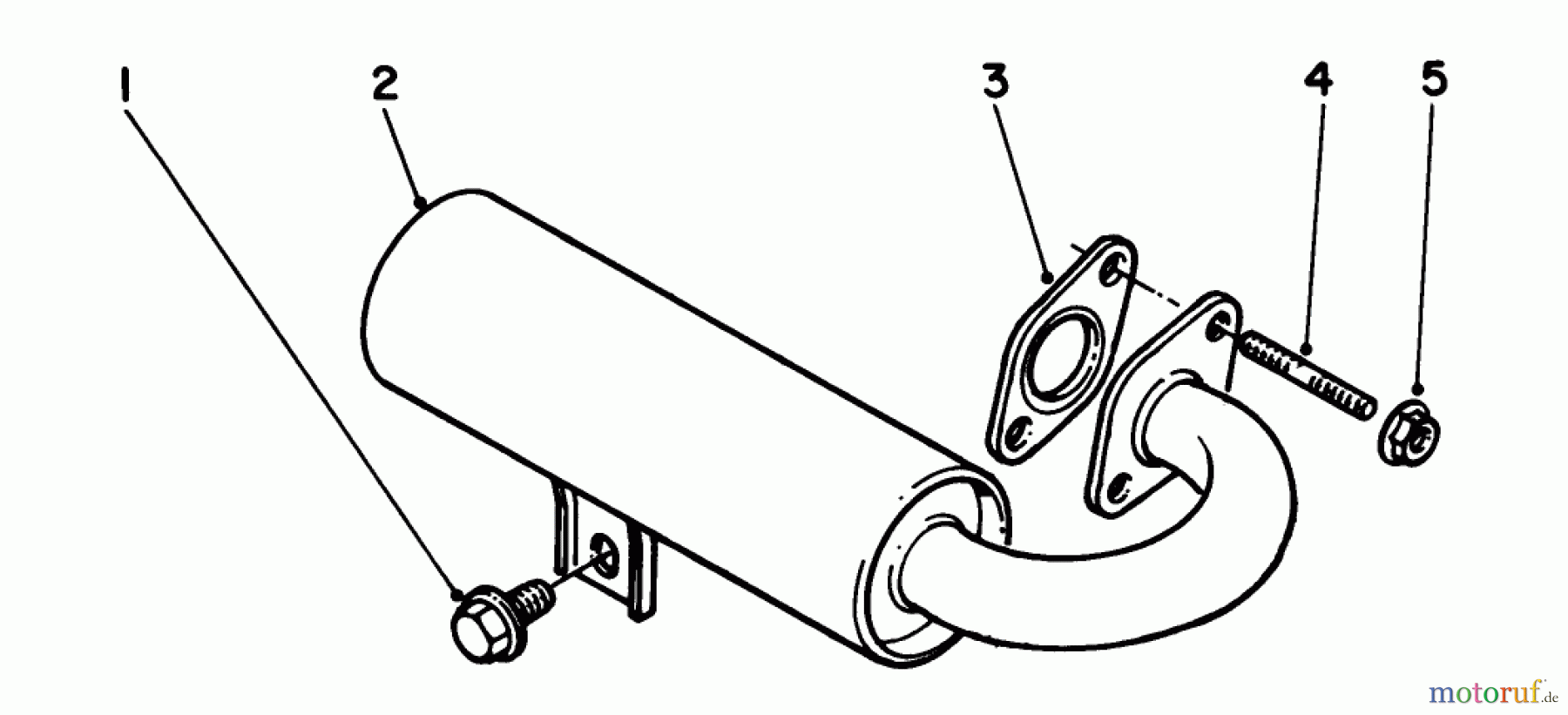 Toro Neu Edgers 58402 - Toro 2 hp Edger, 1985 (5000001-5999999) MUFFLER ASSEMBLY
