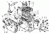 Toro 58410 - 2 hp Edger, 1987 (7000001-7999999) Ersatzteile CRANKCASE ASSEMBLY