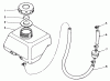 Toro 58410 - 2 hp Edger, 1987 (7000001-7999999) Ersatzteile FUEL TANK ASSEMBLY