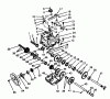 Toro 38543 (824) - 824 Power Shift Snowthrower, 1988 (8000001-8999999) Ersatzteile TRANSMISSION ASSEMBLY NO. 62-0190
