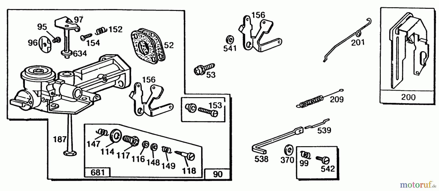 Toro Neu Edgers 58411 - Toro 2 hp Edger, 1988 (8000001-8999999) ENGINE BRIGGS & STRATTON MODEL NO. 60112 TYPE NO. 1210-01 #1