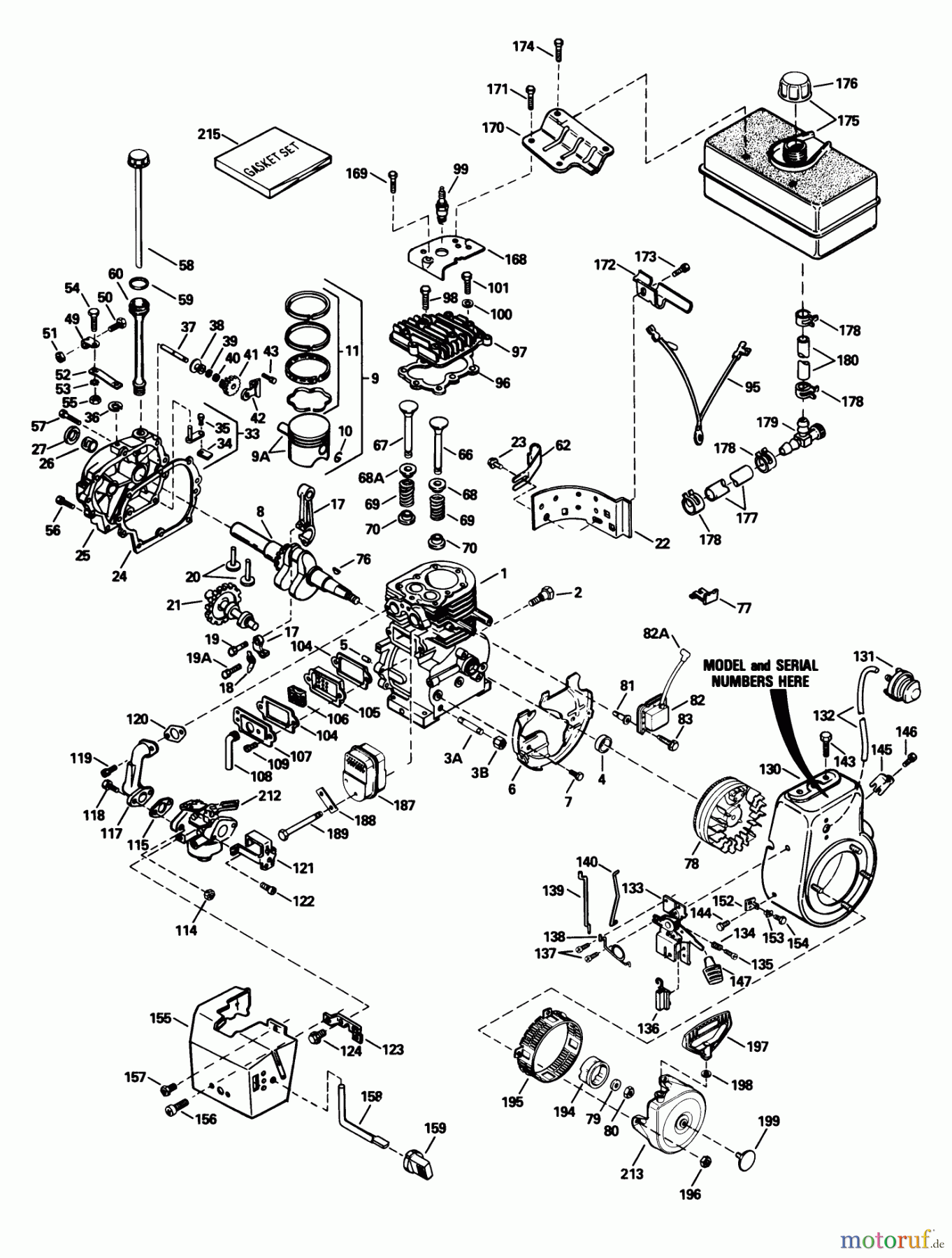 Toro Neu Snow Blowers/Snow Throwers Seite 1 38540 (824) - Toro 824 Power Shift Snowthrower, 1993 (3900001-3999999) ENGINE TECUMSEH MODEL NO. HM80-155337P