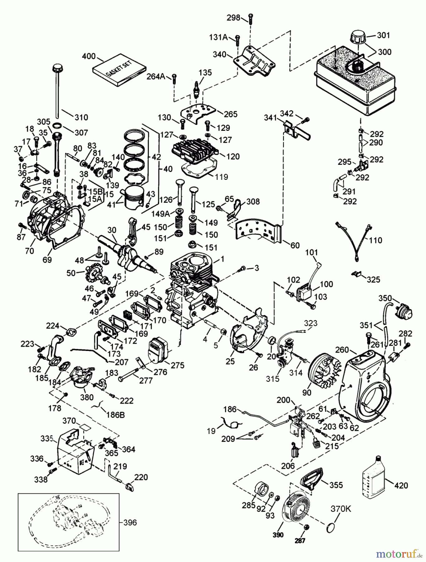 Toro Neu Snow Blowers/Snow Throwers Seite 1 38543 (824) - Toro 824 Power Shift Snowthrower, 1997 (7900001-7999999) ENGINE TECUMSEH MODEL HMSK80-155386U