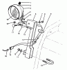 Toro 38555 (1028) - 1028 Power Shift Snowthrower, 1996 (69000001-69999999) Ersatzteile LIGHT ASSEMBLY