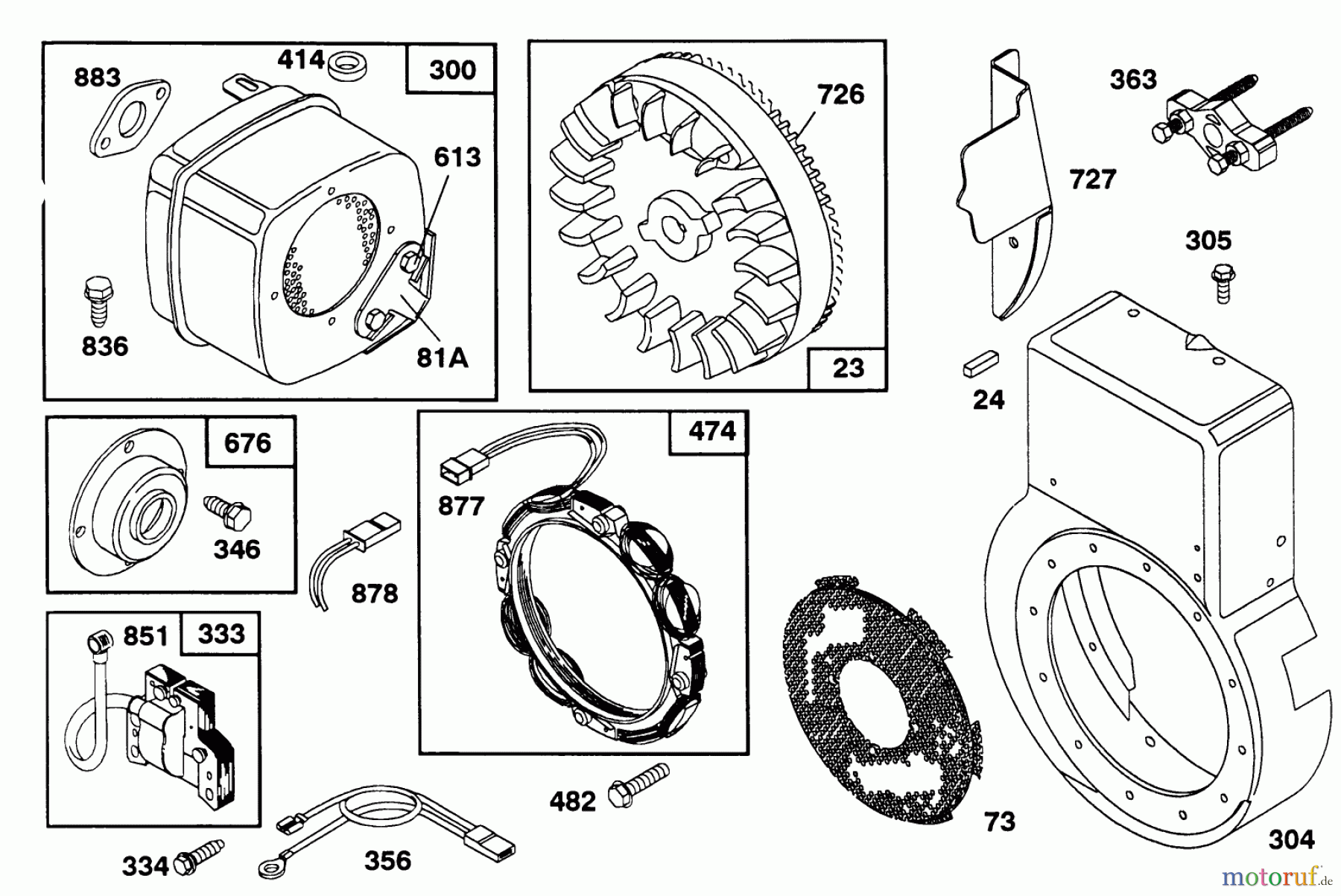  Toro Neu Snow Blowers/Snow Throwers Seite 1 38580 (1132) - Toro 1132 Power Shift Snowthrower, 1993 (3900001-3999999) ENGINE BRIGGS & STRATTON MODELS 252416-0756-01 & 252416-0757-01 #7
