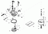 Toro 38577 (6053) - CCR 6053 Quick Clear Snowthrower, 2008 (280000001-280999999) Ersatzteile CARBURETOR ASSEMBLY NO. 640298 TECUMSEH OH195SA-72568G