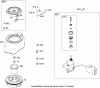 Toro 38582 - Power Clear Snowthrower, 2009 (290000001-290999999) Ersatzteile FLYWHEEL, BLOWER HOUSING AND STARTER ASSEMBLY BRIGGS AND STRATTON 084233-0199-E8