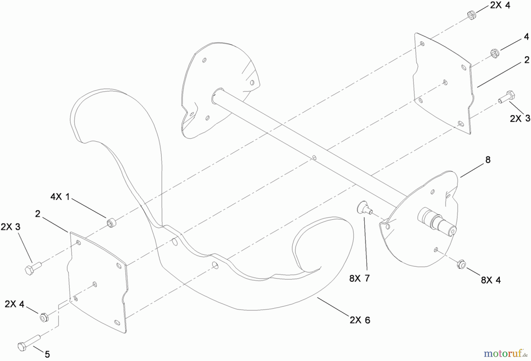 Toro Neu Snow Blowers/Snow Throwers Seite 1 38582 - Toro Power Clear Snowthrower, 2010 (310000001-310999999) ROTOR ASSEMBLY